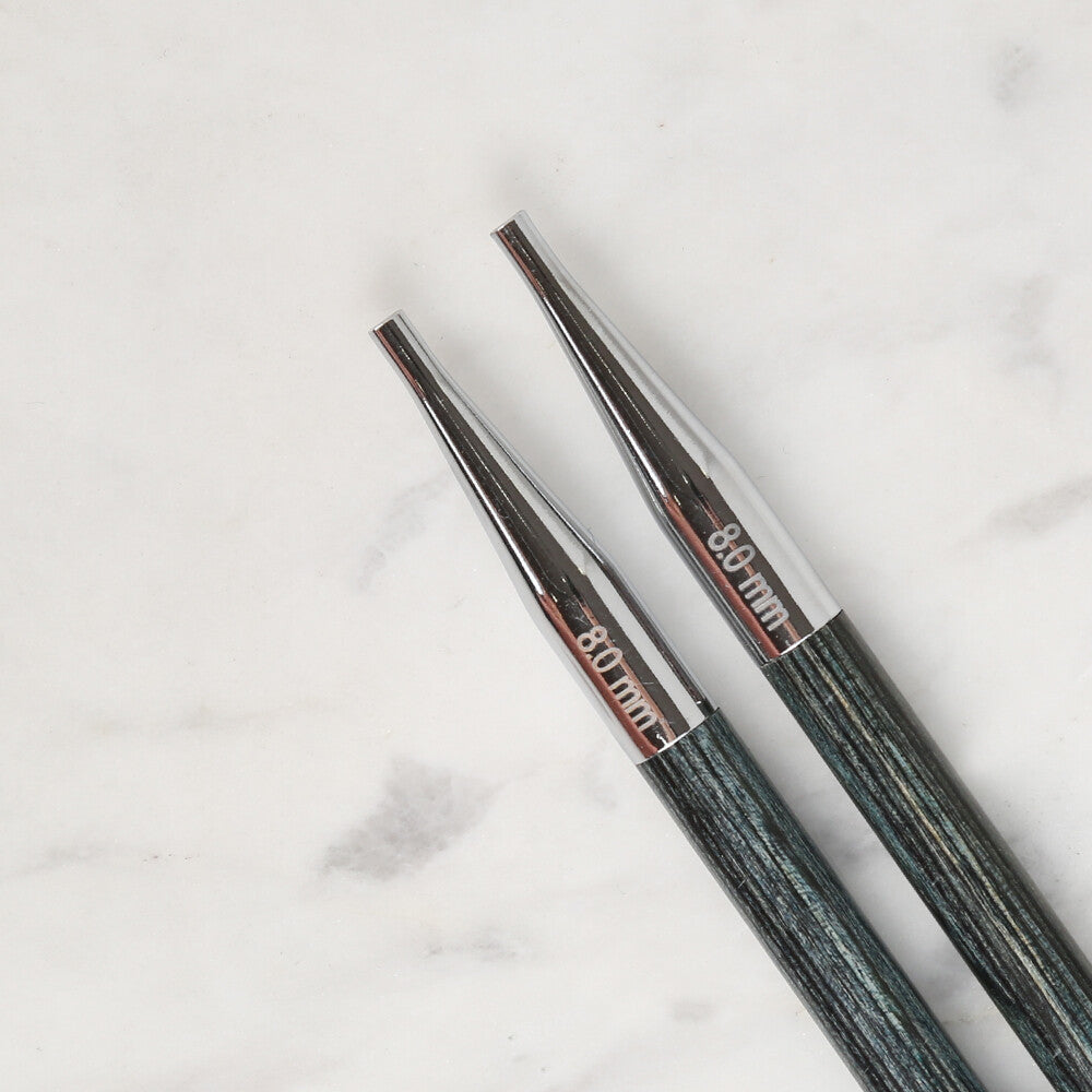 Knitpro Indigo Ahşap Değiştirilebilir Misinalı Şiş Seti - 20643