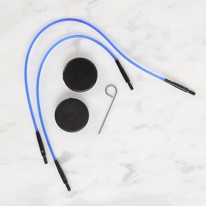 KnitPro Indigo Ahşap Mini Değiştirilebilir Misinalı Şiş Seti - 20645