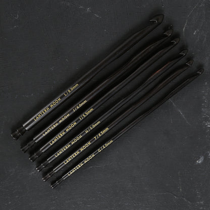 Knitpro Lanternmoon Abanoz Ağacı Radıance Ahşap Tığ Seti - 350322