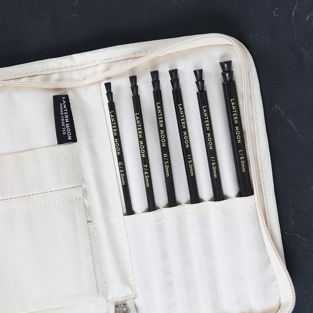 Knitpro Lanternmoon Abanoz Ağacı Radıance Ahşap Tığ Seti - 350322