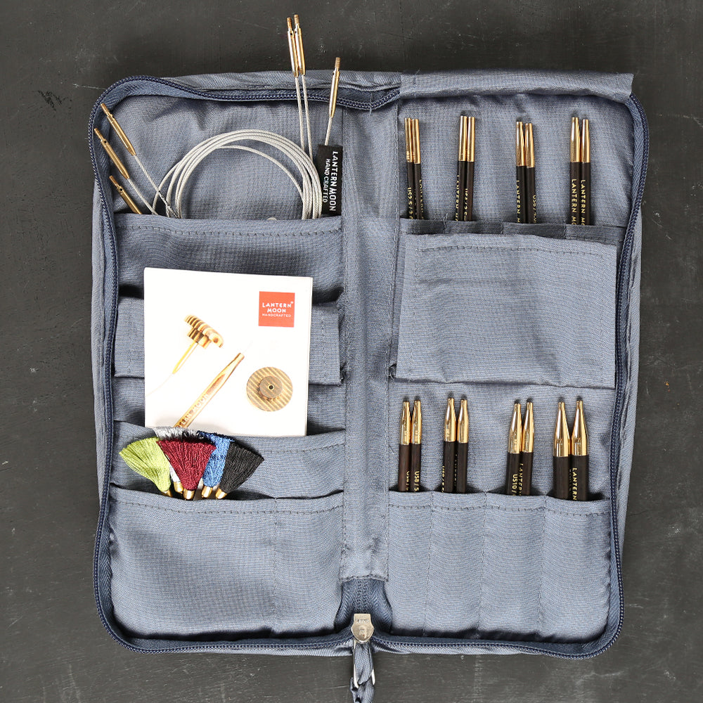 Knitpro Lanternmoon Abanoz Ağacı Değiştirilebilir Şiş Seti - Glory - 350303