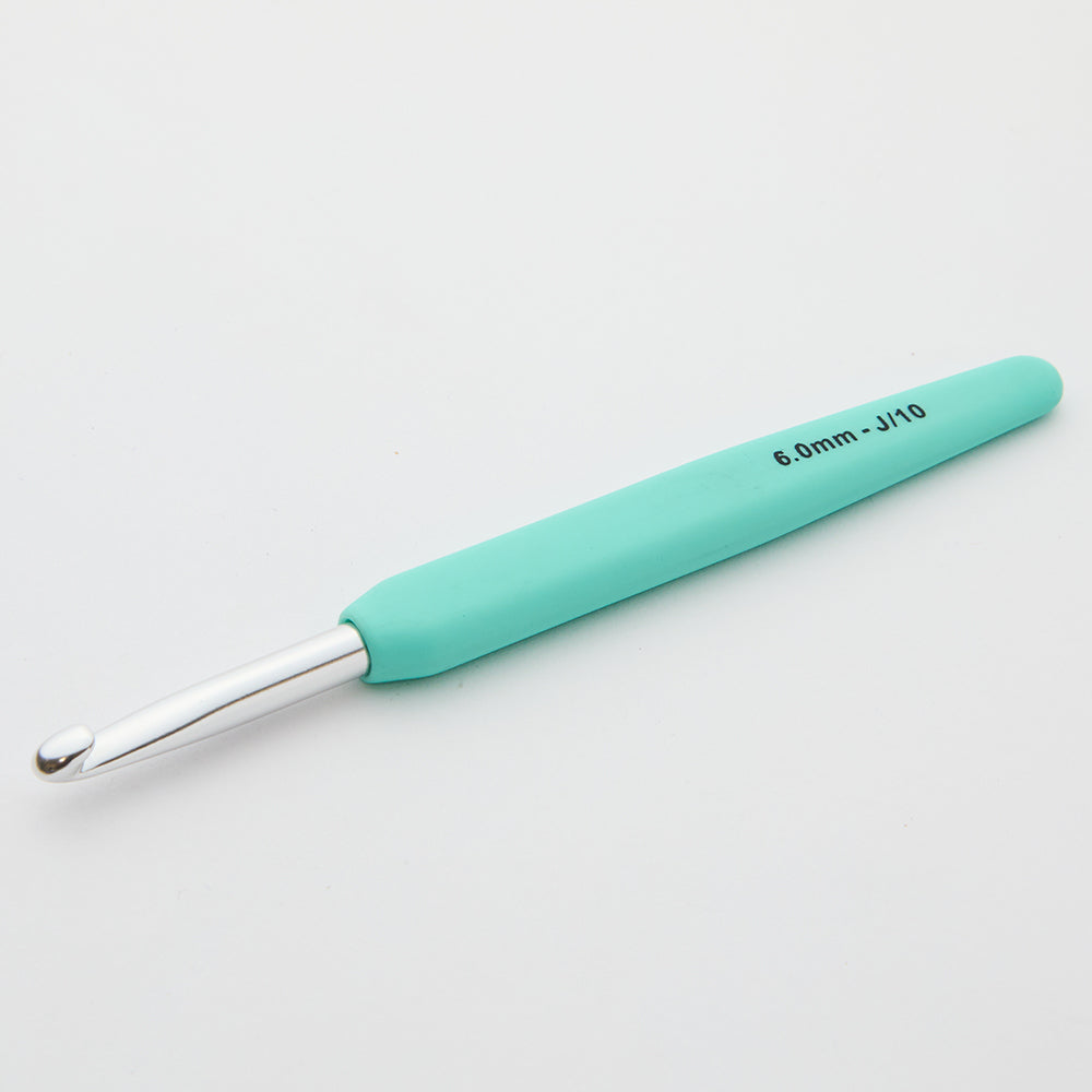 KnitPro Waves 6 mm Yeşil Yumuşak Saplı Yün Tığ - 30943