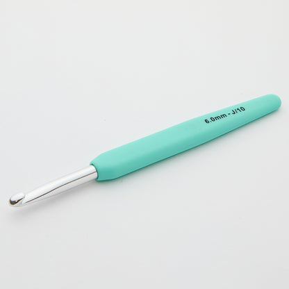 KnitPro Waves 6 mm Yeşil Yumuşak Saplı Yün Tığ - 30943