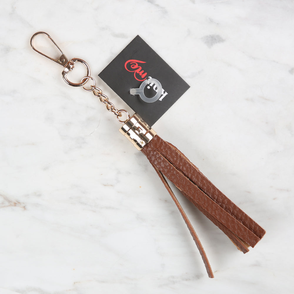 Knitme Çanta Püskülü Taba BA-0009