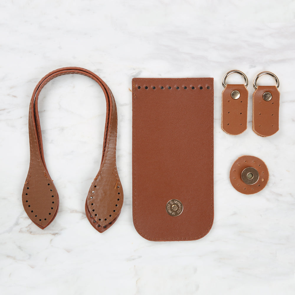 Knitme Fashion Çanta Kiti 8,5x17 cm Taba BA-0065