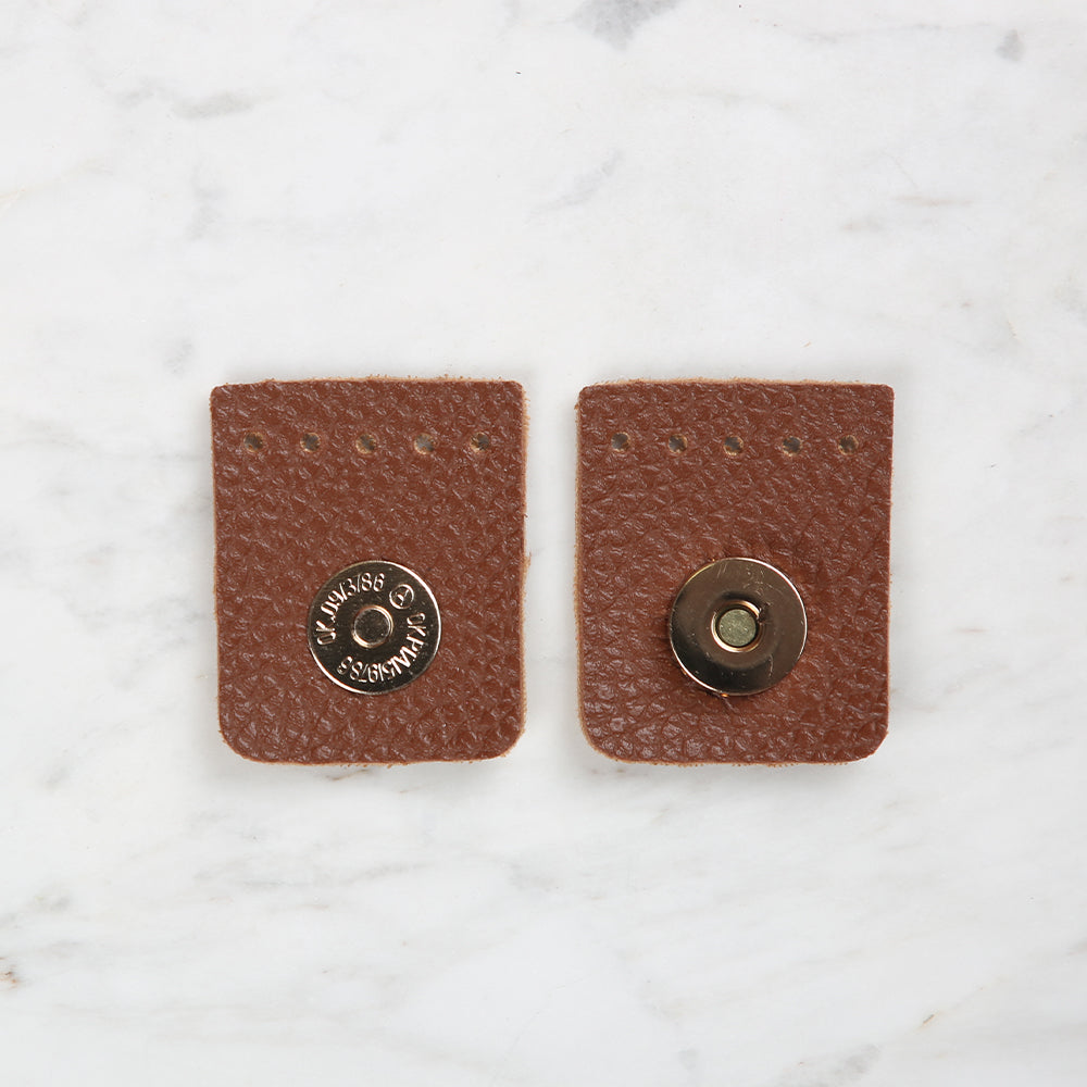 Knitme Kare Mıknatıs 4x4,5 cm Taba BA-0046