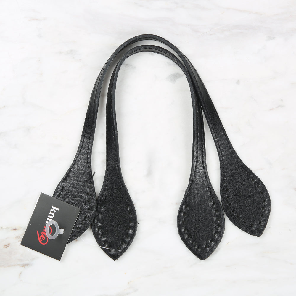 Knitme Boyalı Çanta Sapı 37 cm Siyah BA-0057