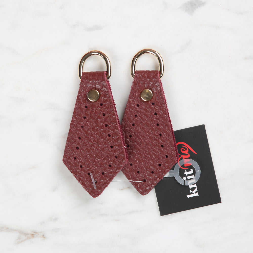 Knitme Üçgen Böce 3.5x7 cm Bordo BA-0039