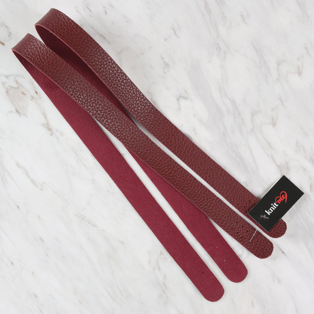 Knitme Spor Dikişli Çanta Askısı 75X2,5 cm Bordo BA-0006