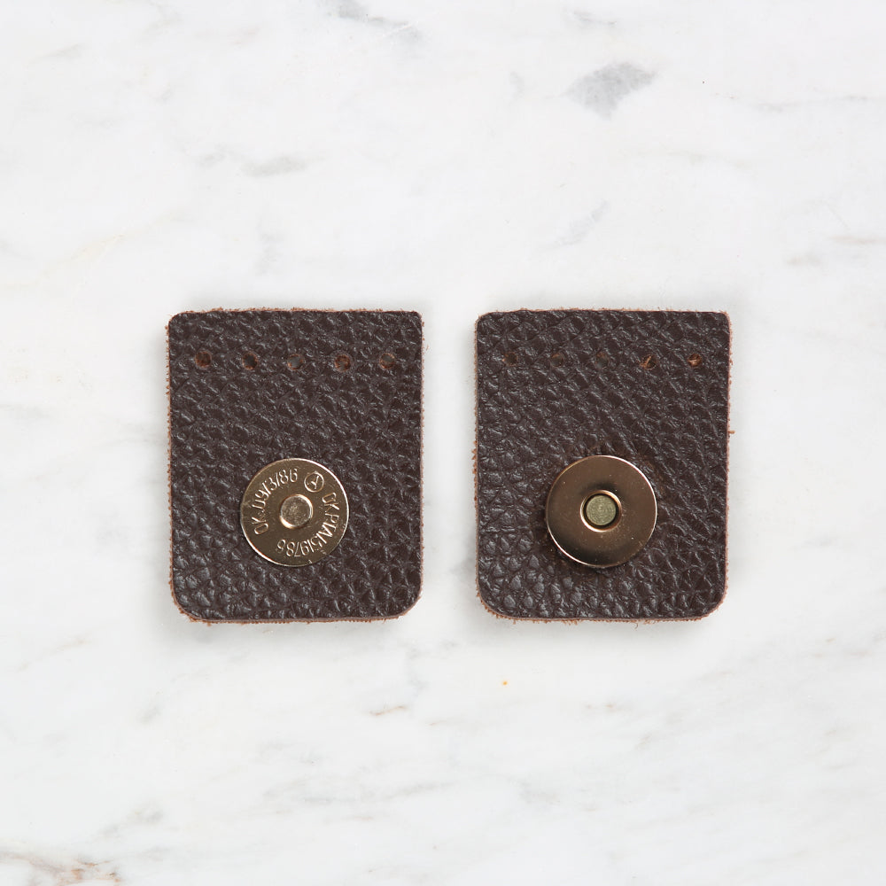 Knitme Kare Mıknatıs 4x4,5 cm Kahverengi BA-0046