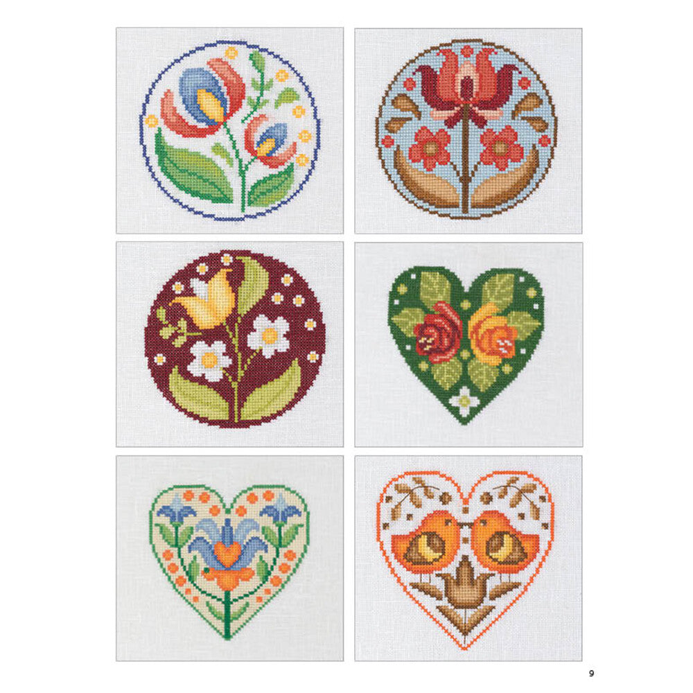 Tuva Kanaviçe Folk Art Çiçekler Kitabı - 6830