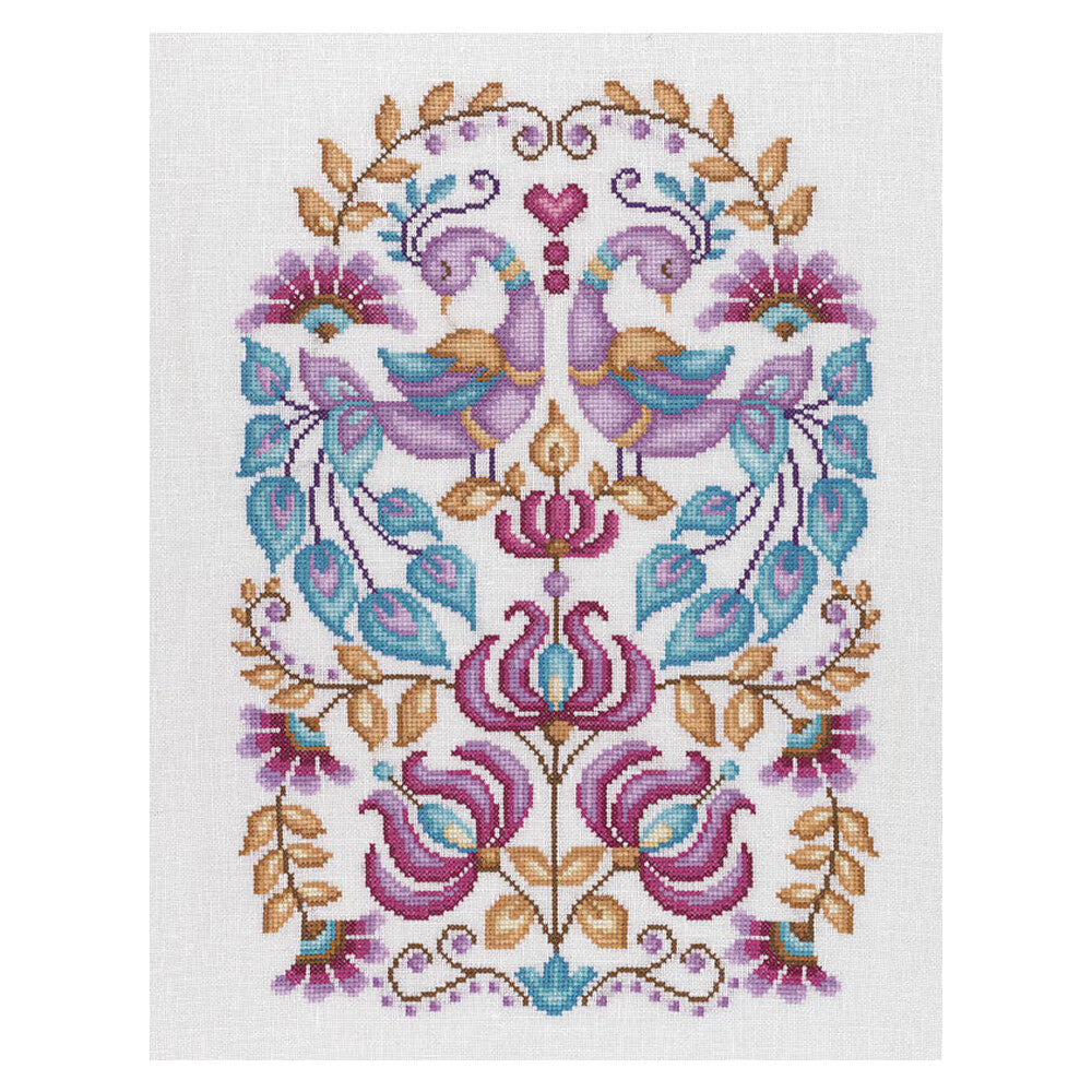 Tuva Kanaviçe Folk Art Çiçekler Kitabı - 6830