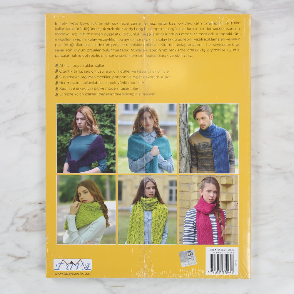 Tuva Örgü Atkı ve Boyunluklar Kitabı - 6290