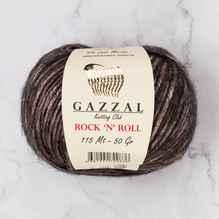 Gazzal Rock'N'Roll Kahverengi El Örgü İpi - 13092