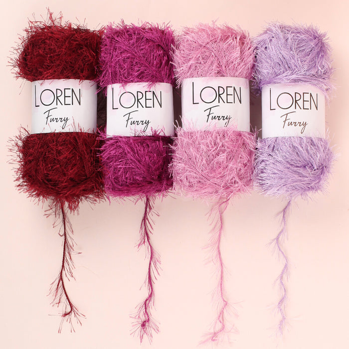 Loren Furry Lila El Örgü İpi - RF009