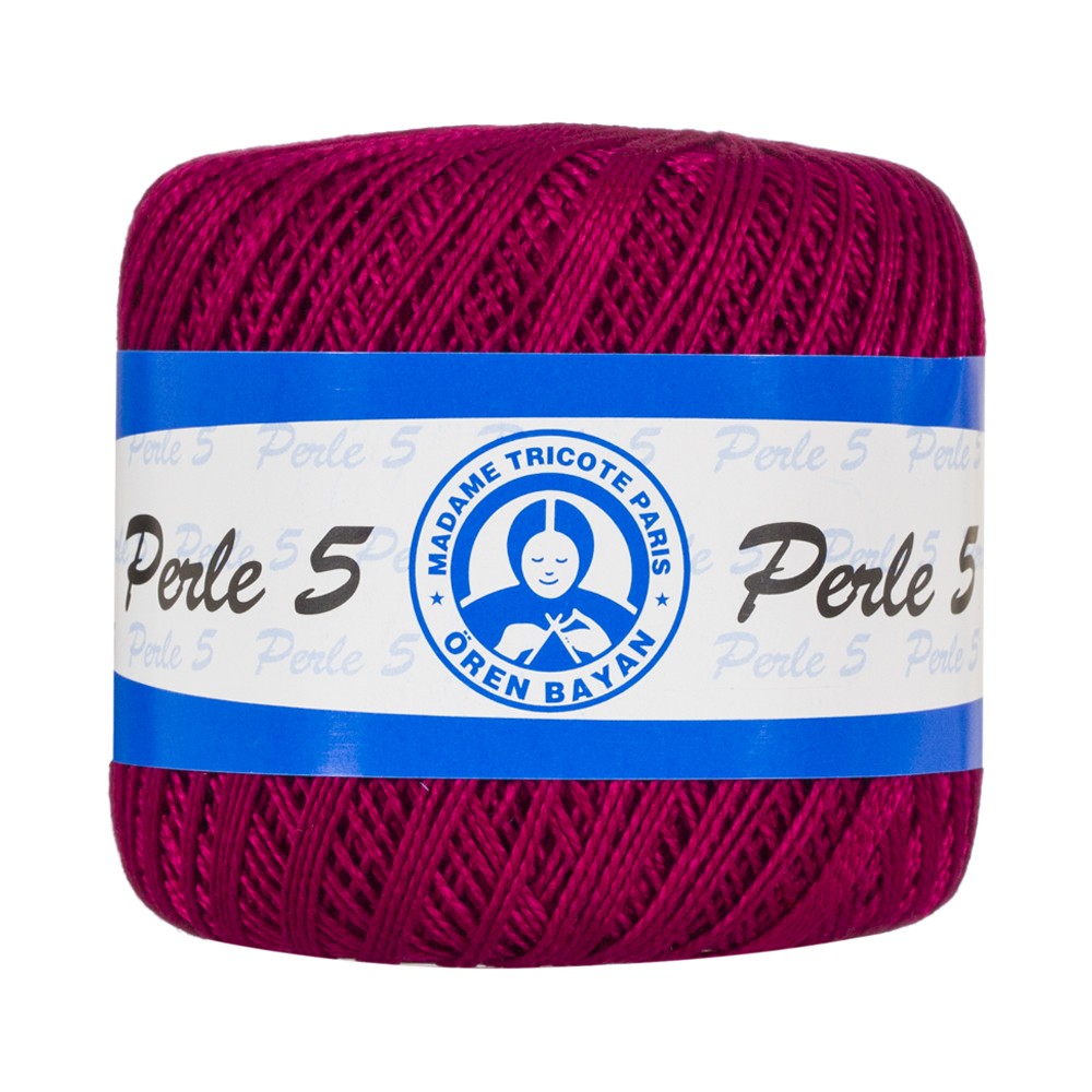 Örenbayan 5/2 Perle No: 5 Mürdüm Dantel İpliği - 6122 - 359