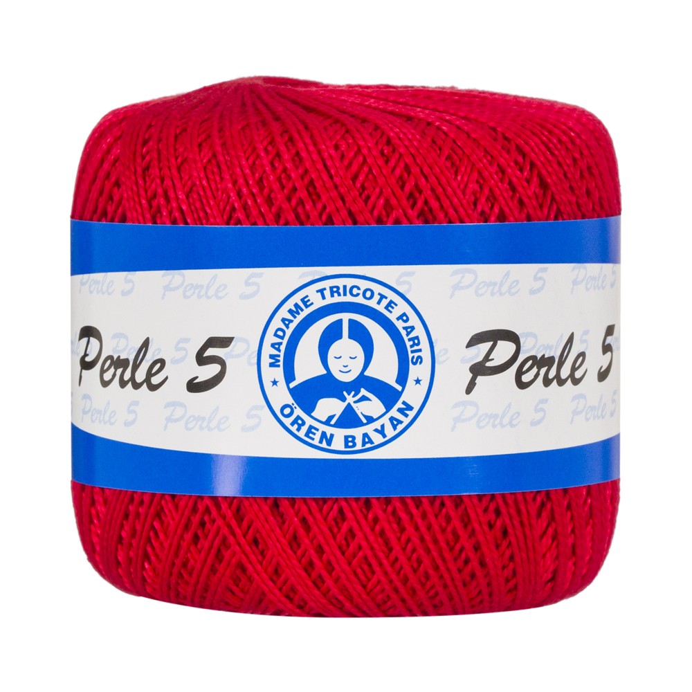 Örenbayan 5/2 Perle No: 5 Kırmızı Dantel İpliği - 6328 - 359