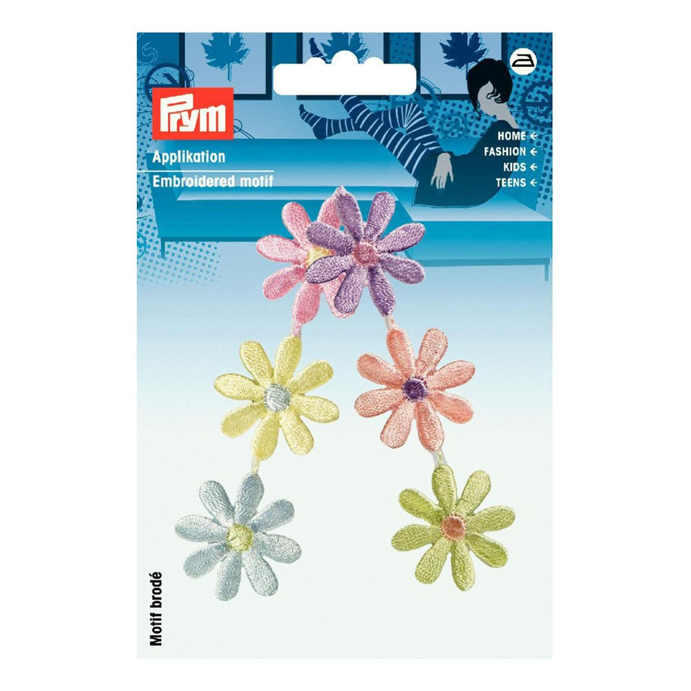 PRYM Pastel Renk Çiçek Desenli Aplike - 925489