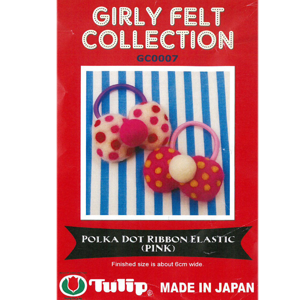 Tulip Pembe Fiyonk Toka Yün Keçe Kiti - GC0007