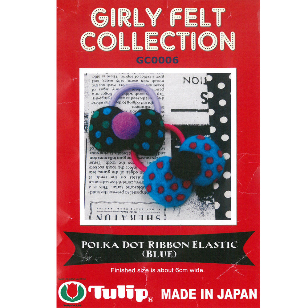 Tulip Mavi Fiyonk Toka Yün Keçe Kiti - GC0006