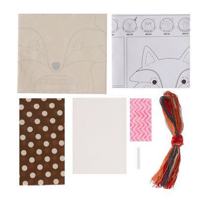 Duftin Make it 30x36 cm Tilki Yastık Zincir İşi Nakış Kiti - 585144