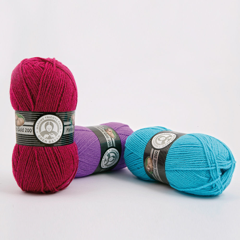 Örenbayan Merino Gold 200 Lacivert El Örgü İpi - 19-1842