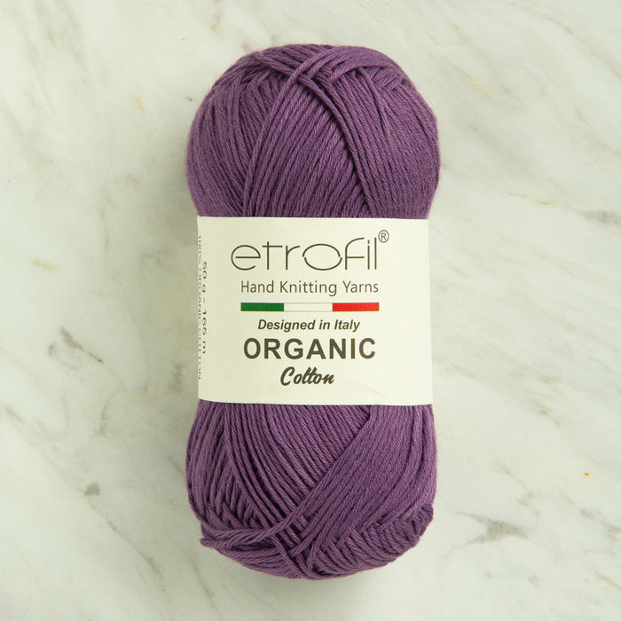Etrofil Organic Cotton 50gr Mor El Örgü İpi - EB001