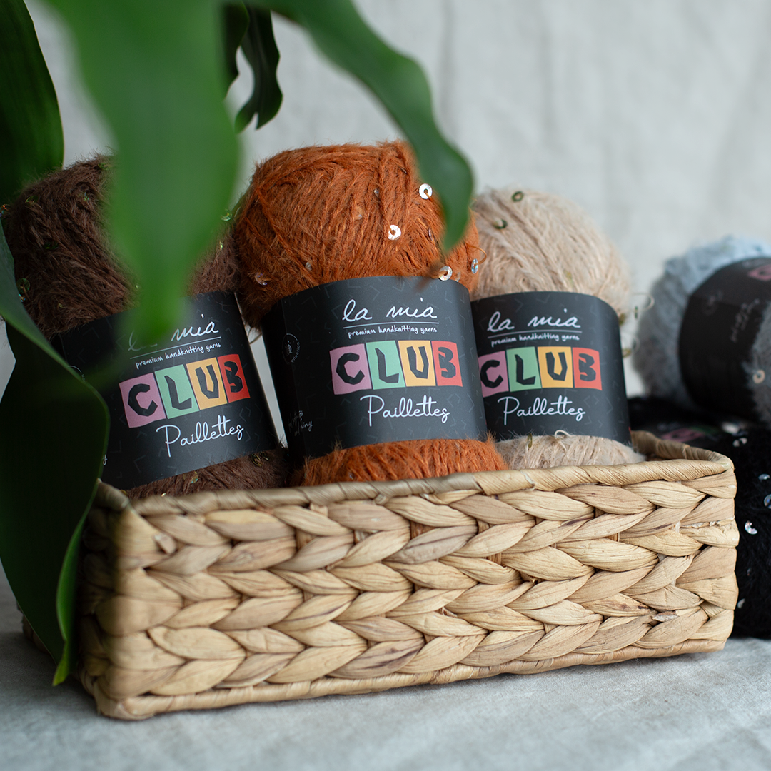 La Mia Club Paillettes Siyah El Örgü İpi - 606