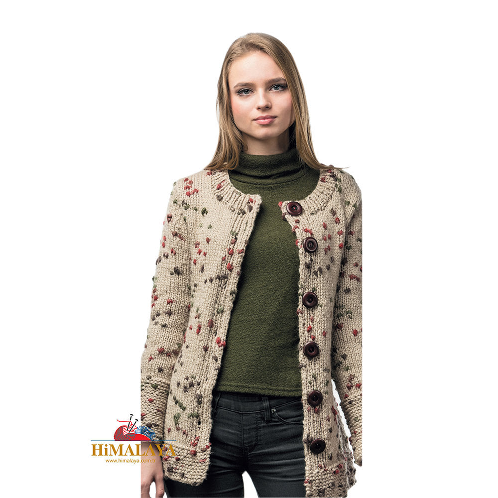Himalaya Air Wool Drops Bordo El Örgü İpi - 20405