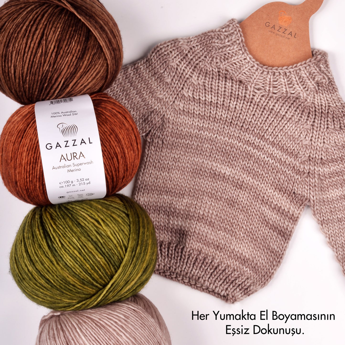 Gazzal Aura Mor El Örgü İpi – 169