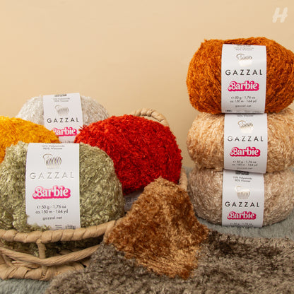 Gazzal Barbie Mor El Örgü İpi - 10721