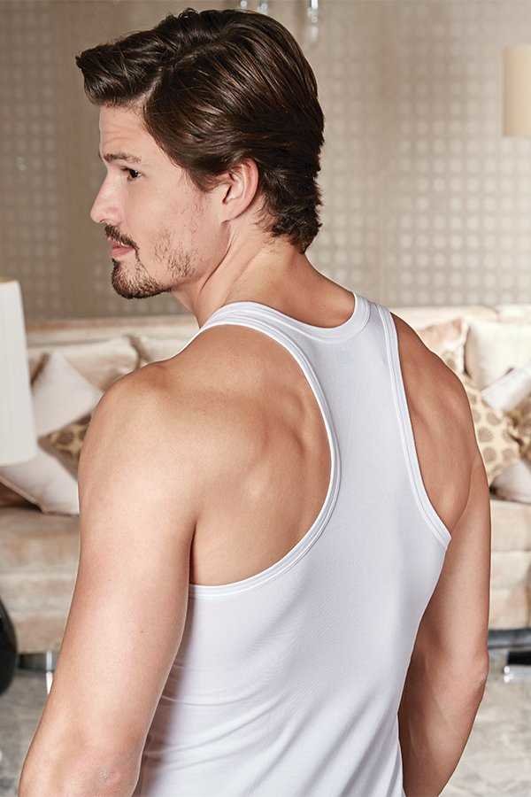 Berrak 1015 Erkek Ribana Rambo Atlet - Beyaz - 51-M