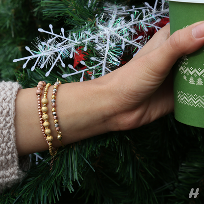 Clotho 925 Ayar Gümüş, Dorika, Simli Top Gümüş Renk Bileklik