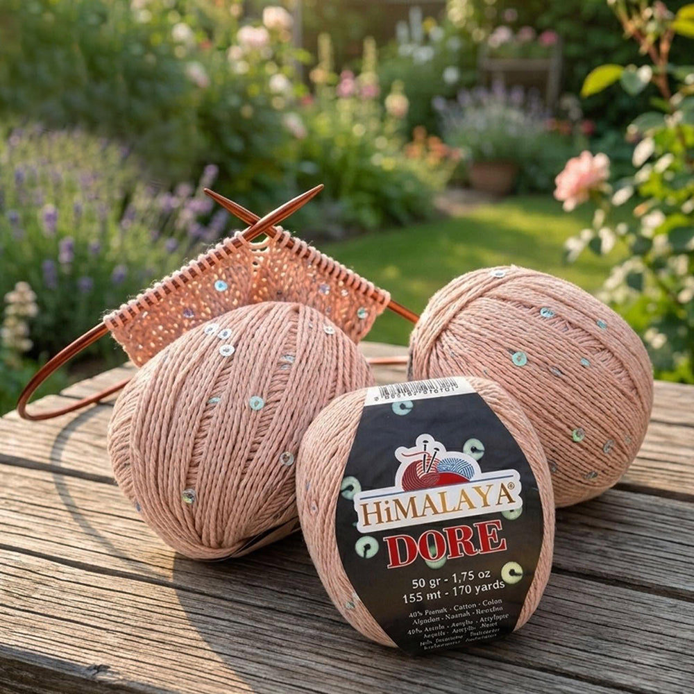 Himalaya Dore Pullu Mavi El Örgü İpl - 61412