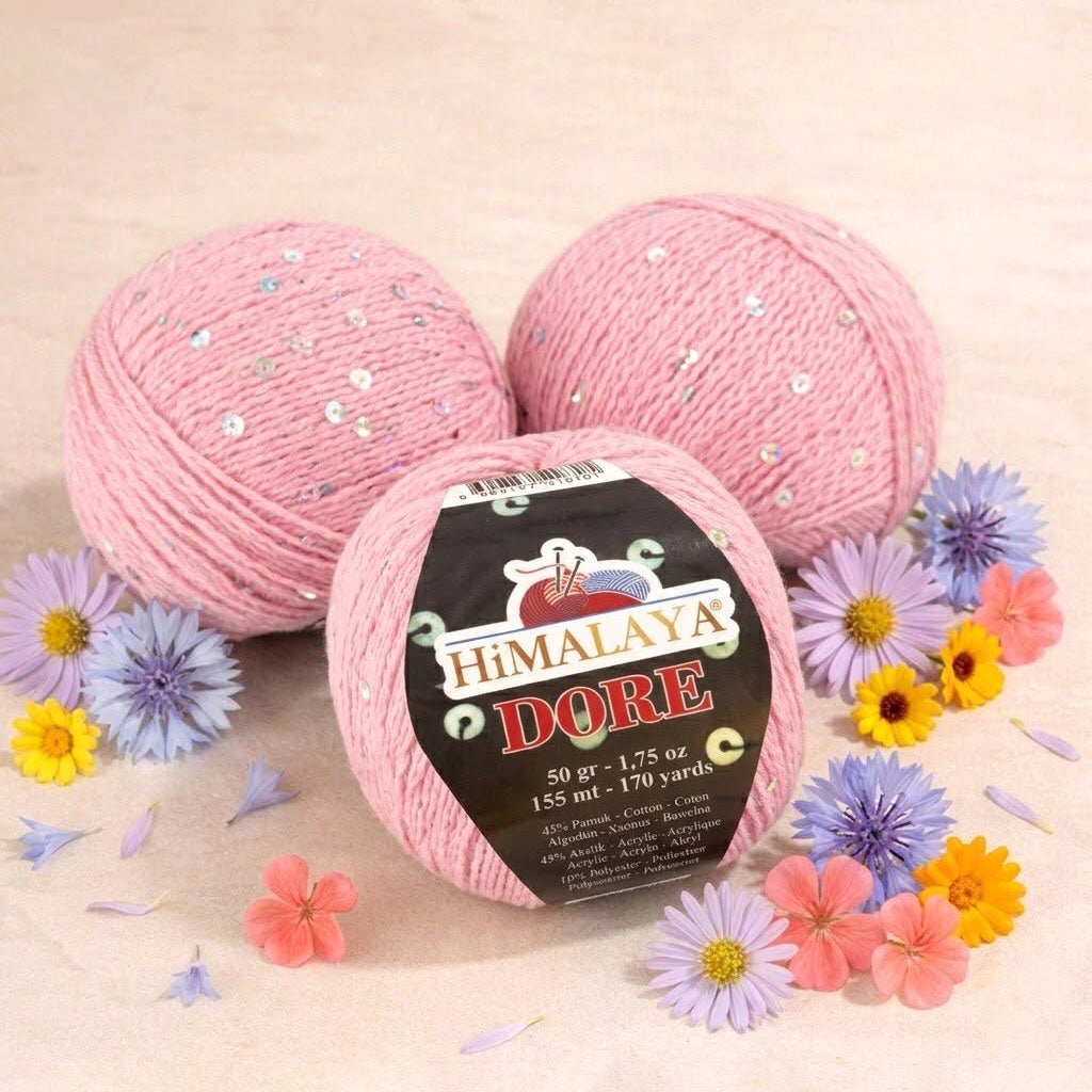 Himalaya Dore Pullu Siyah El Örgü İpl - 61423