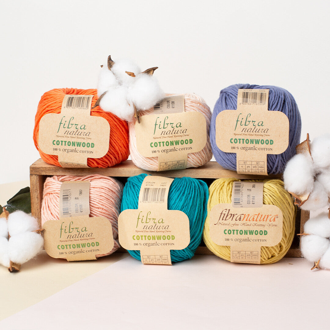 Fibra natura cottonwood yeşil El Örgü İpi - 41143