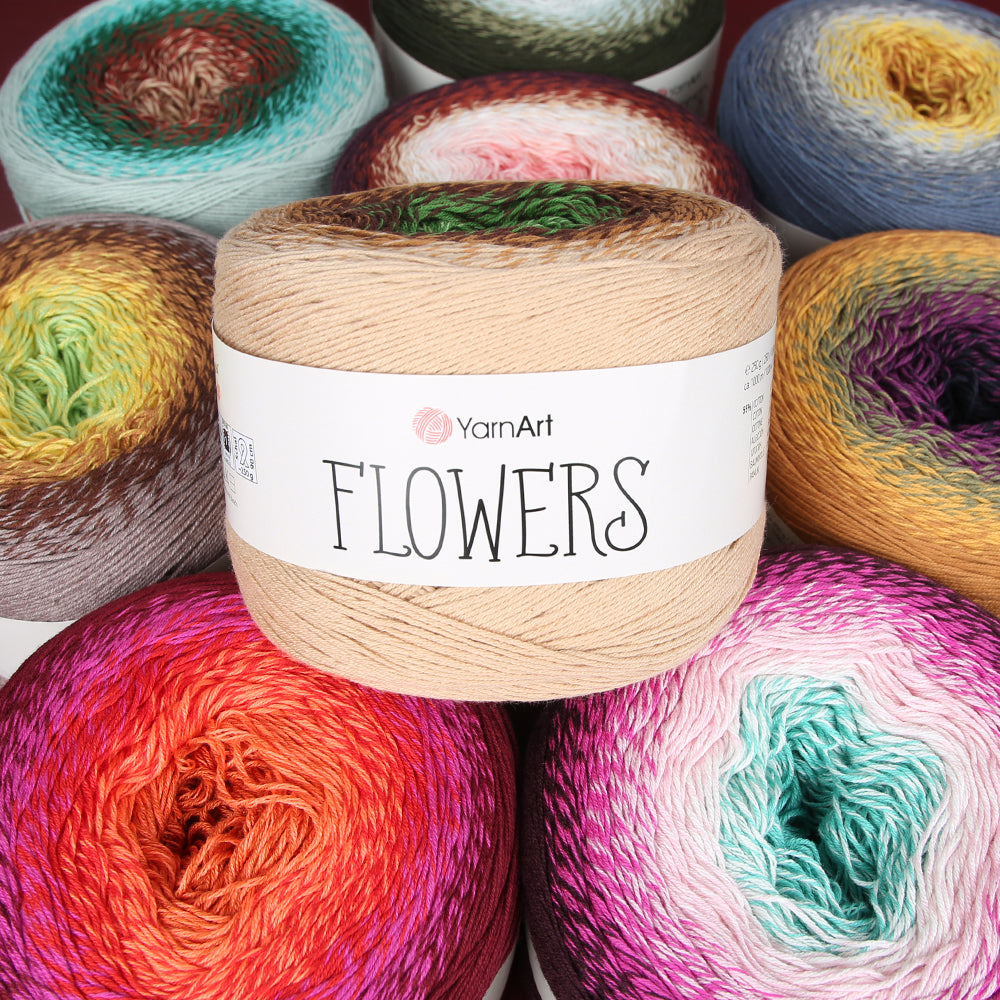 Yarnart Flowers Ebruli 250gr El Örgü İpi - 303
