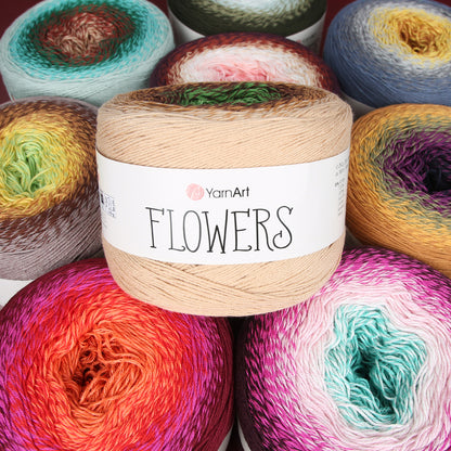 Yarnart Flowers Ebruli 250gr El Örgü İpi - 303