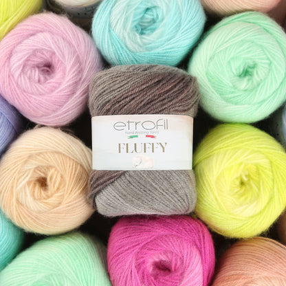 Etrofil Fluffy Yeşil El Örgü İpi - SE1142