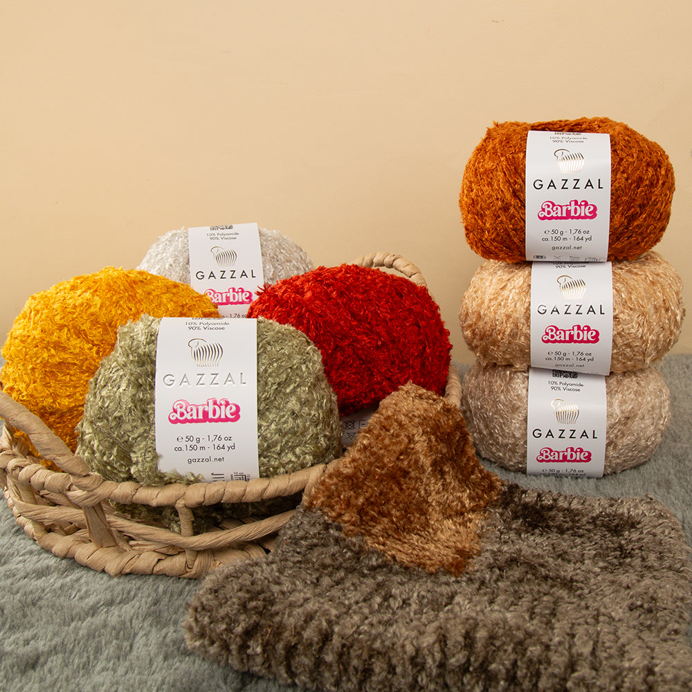 Gazzal Barbie Mor El Örgü İpi - 10723