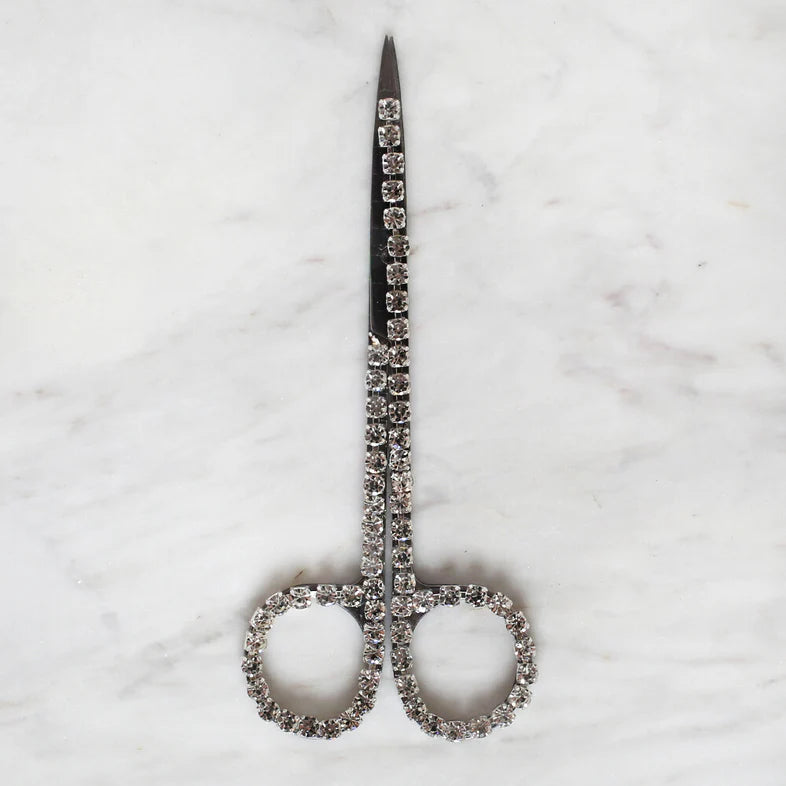 Loren Crafts Taşlı Söz Ve Nişan Makası - Gümüş