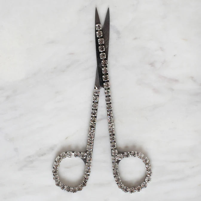 Loren Crafts Taşlı Söz Ve Nişan Makası - Gümüş