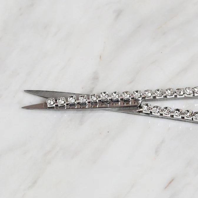 Loren Crafts Taşlı Söz Ve Nişan Makası - Gümüş