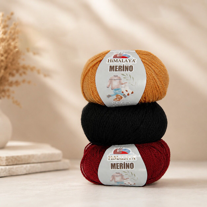 Himalaya Merino Lacivert El Örgü İpi - 40908