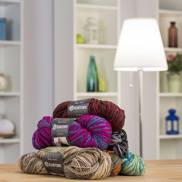 Kartopu Purna Ebruli El Örgü İpi - F3002