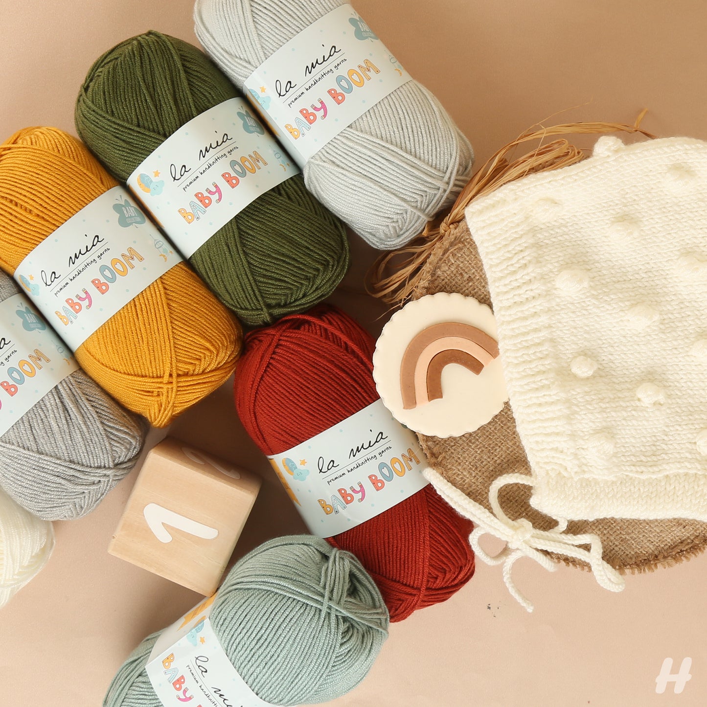 La Mia Baby Boom Kahverengi El Örgü İpi - 885