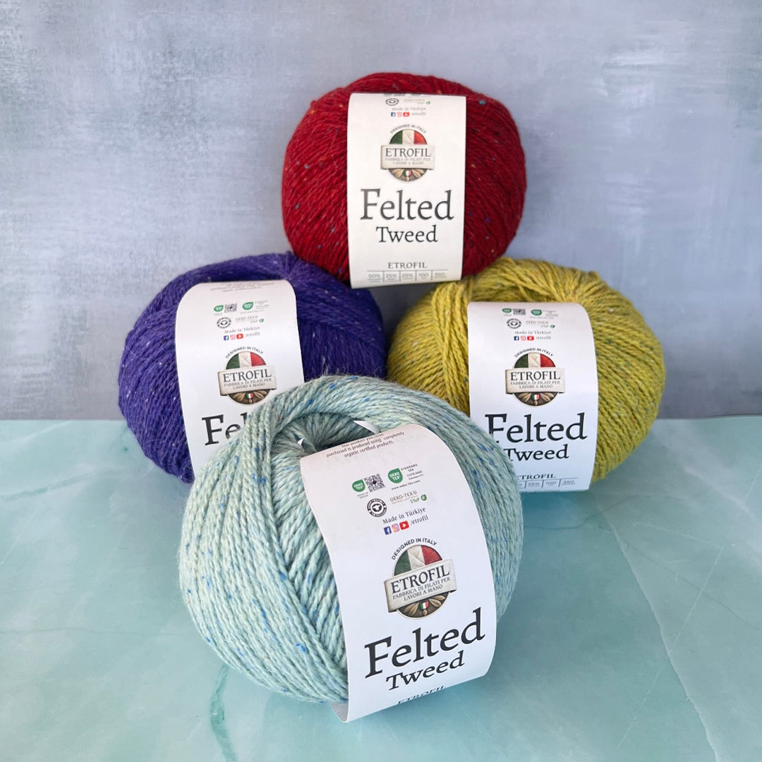 Etrofil Felted Tweed Bej El Örgü İpi - 71067