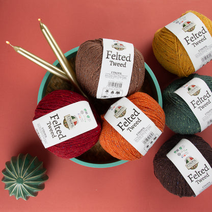 Etrofil Felted Tweed Mavi El Örgü İpi - 75375