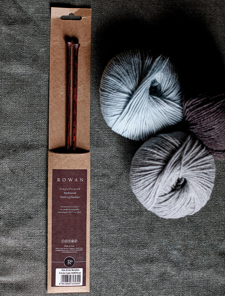 Rowan Huş Ağacı 35 cm Örgü Şişi 10 mm