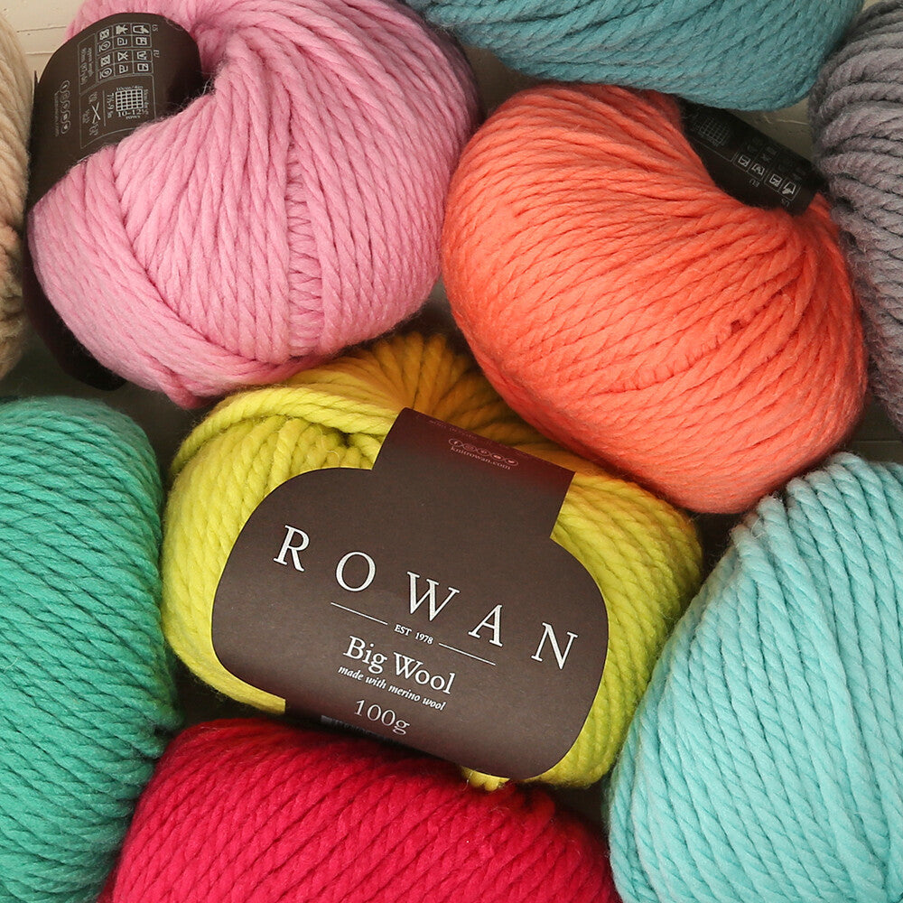 Rowan Big Wool Zeytin Yeşili El Örgü İpi - 00088